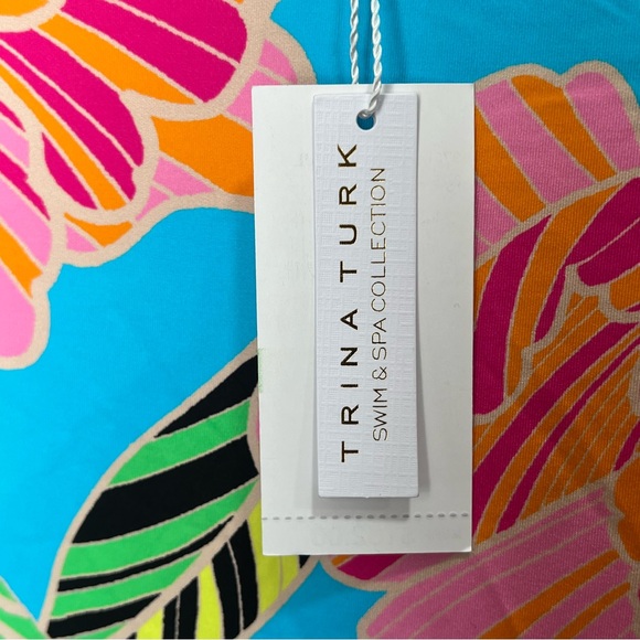 Trina Turk NWT Women's Poppy Cascading-Sleeve Tunic SWIM Cover-Up Large vacation - Picture 3 of 12